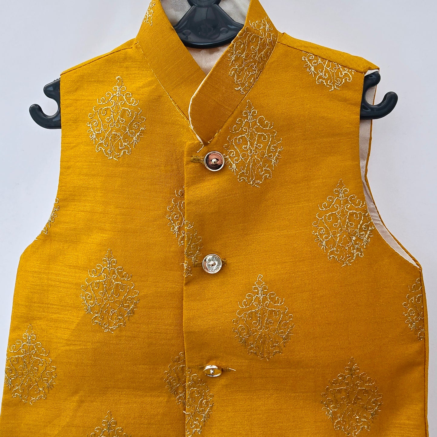 Kid's Pakistani/ Indian Waistcoat Jacket Style Fancy Koti Ethnic Outfit