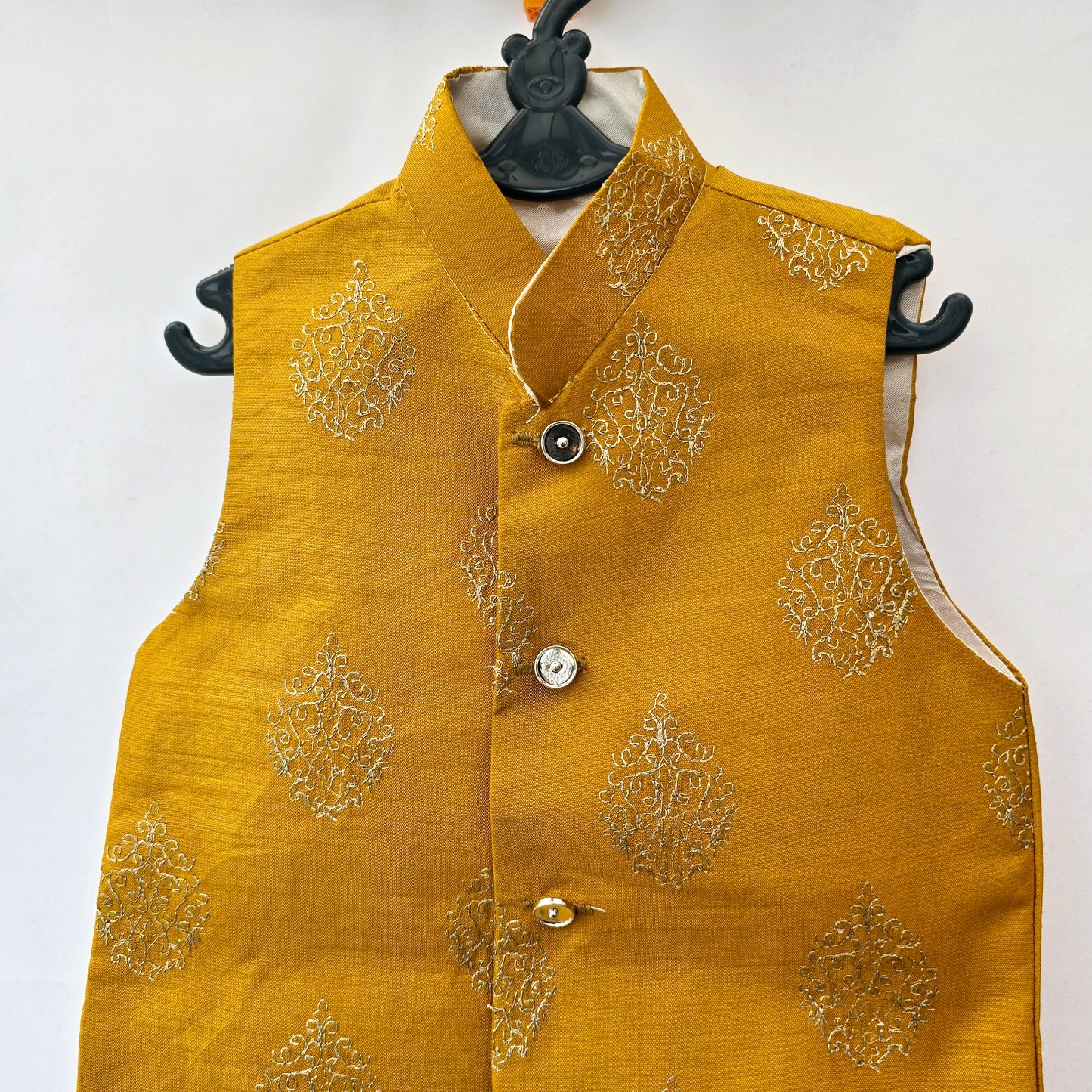 Kid's Pakistani/ Indian Waistcoat Jacket Style Fancy Koti Ethnic Outfit
