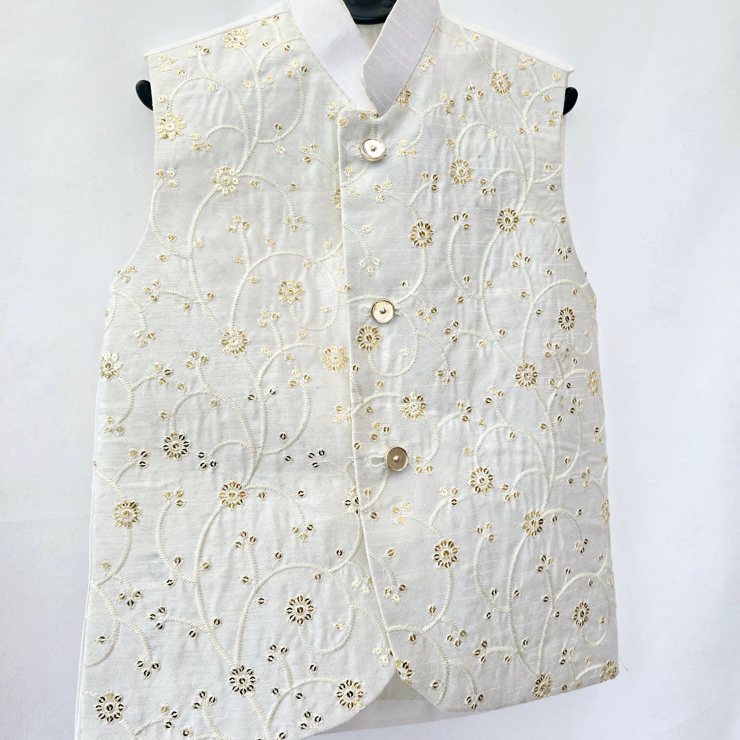 Boys Pakistani/ Indian Waistcoat Embroidery Jacket Ethnic Wedding Festival Wear Waistcoat Jacket