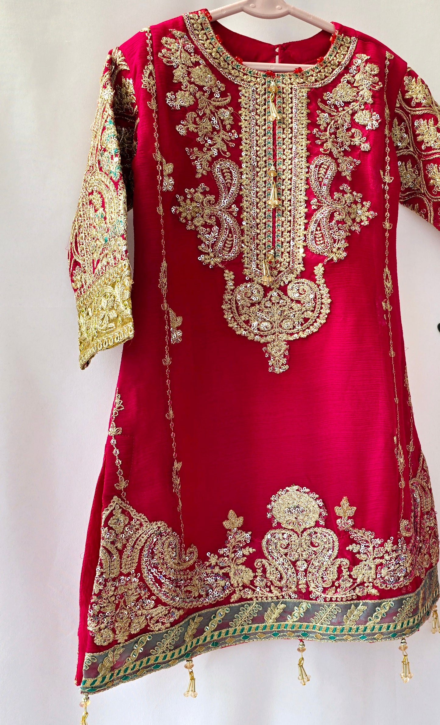 Eid Collection 2025 | Baby Girl Embroidered 3Pc Kameez Shalwar for Eid & Party wear