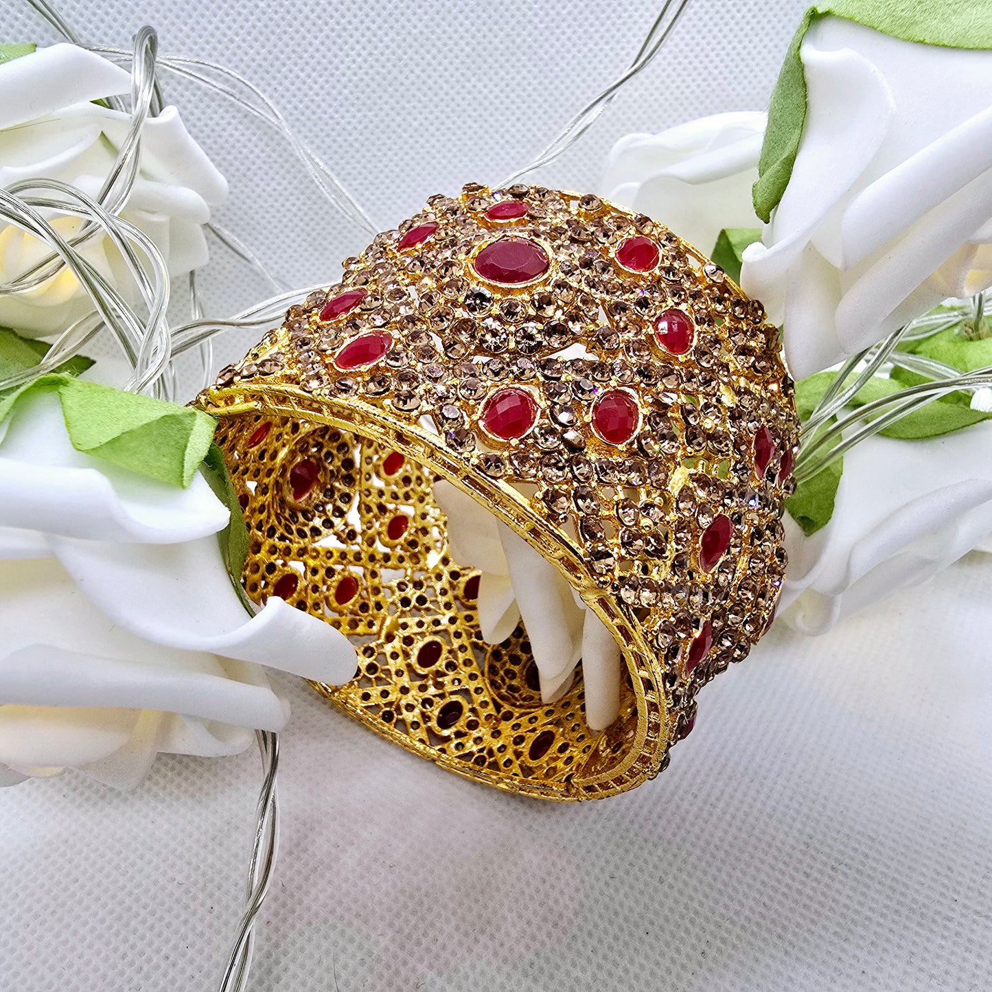 Wide Copper Maroon Openable Kara || Pakistani/ Indian/ Asian Bangle