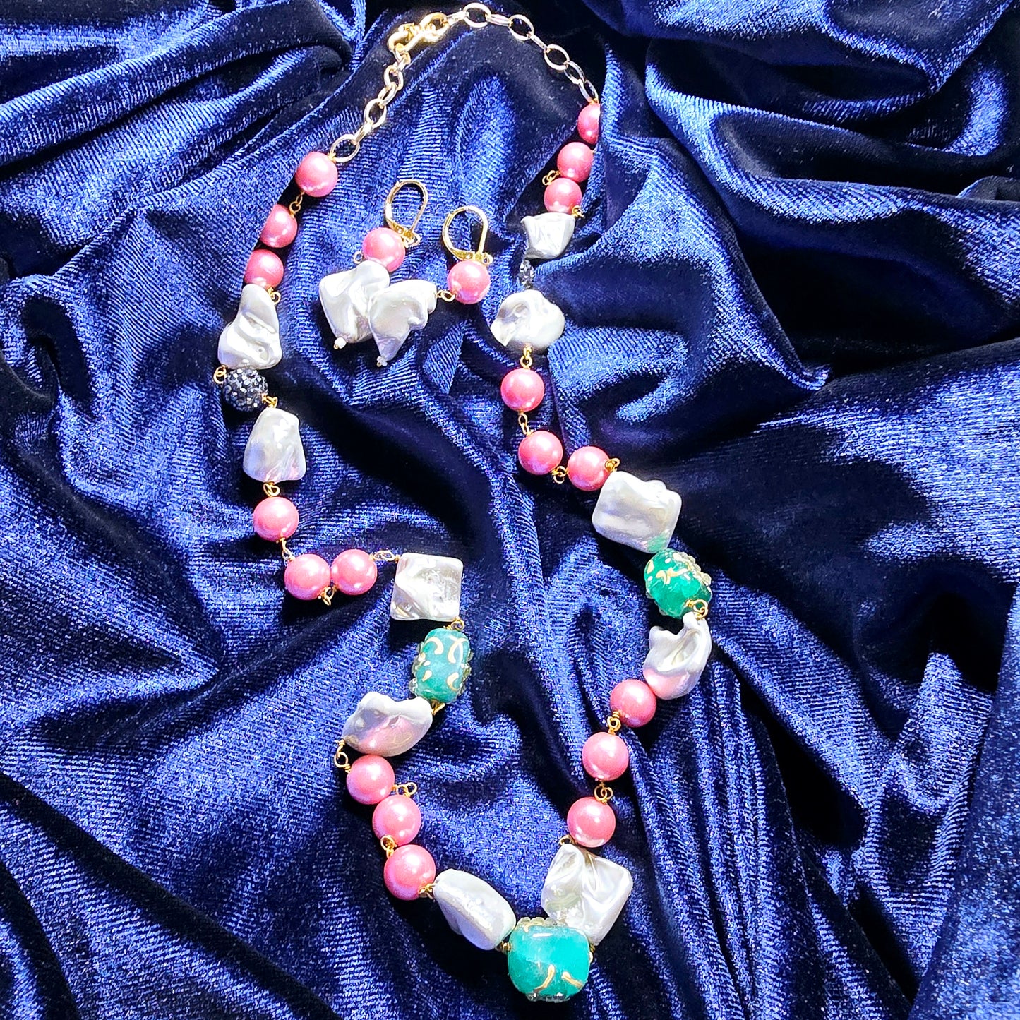 Stone Traditional Indian Jewellery with Earrings Set || Fashion set