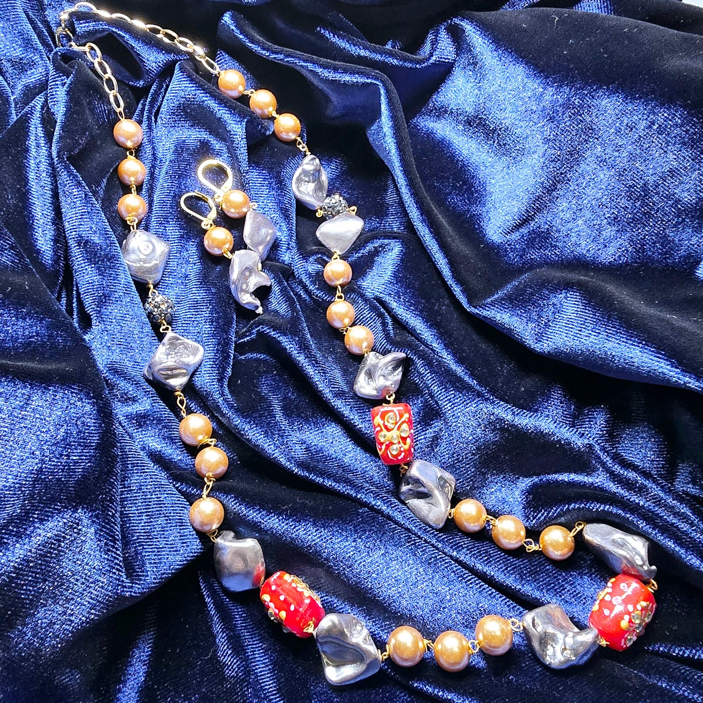 Stone Traditional Indian Jewellery with Earrings Set || Fashion set