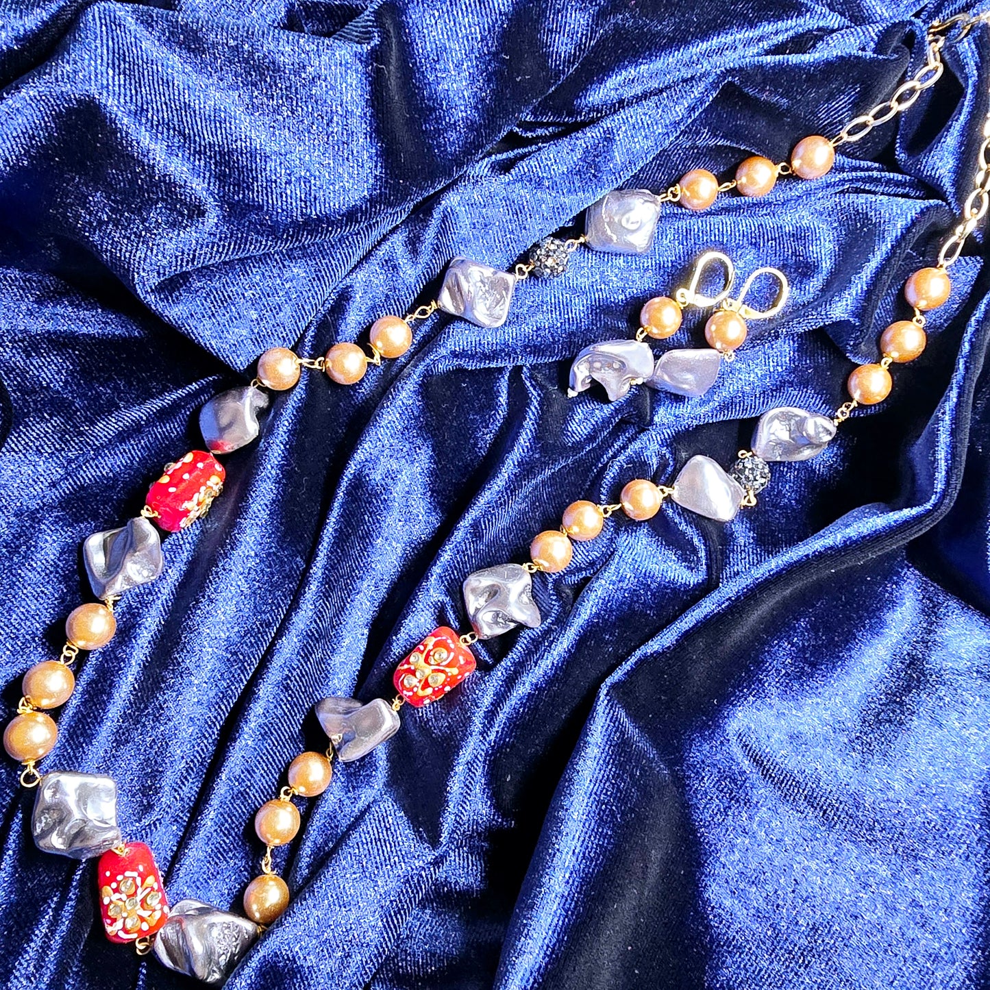 Stone Traditional Indian Jewellery with Earrings Set || Fashion set