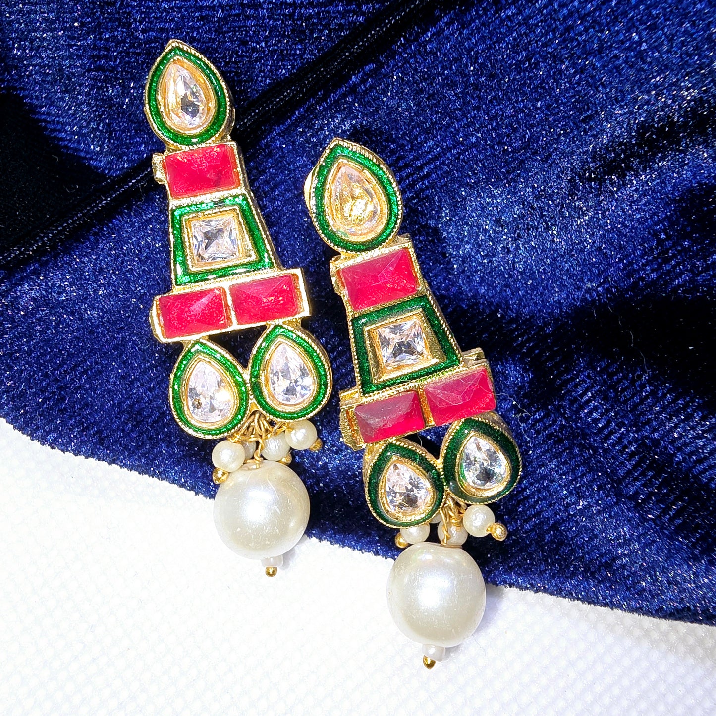 Fusion Pearl Long Necklace- Sabyasachi, Indian & Pakistani Jewelry, Antique Mala