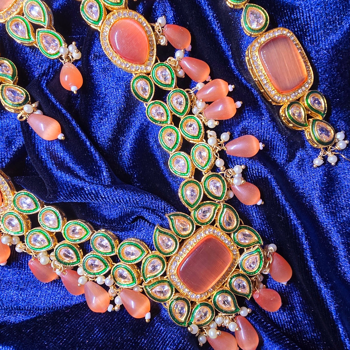 Necklace Mala with Earrings Set (Indian/Pakistani Bridal/Party wear jewellery)