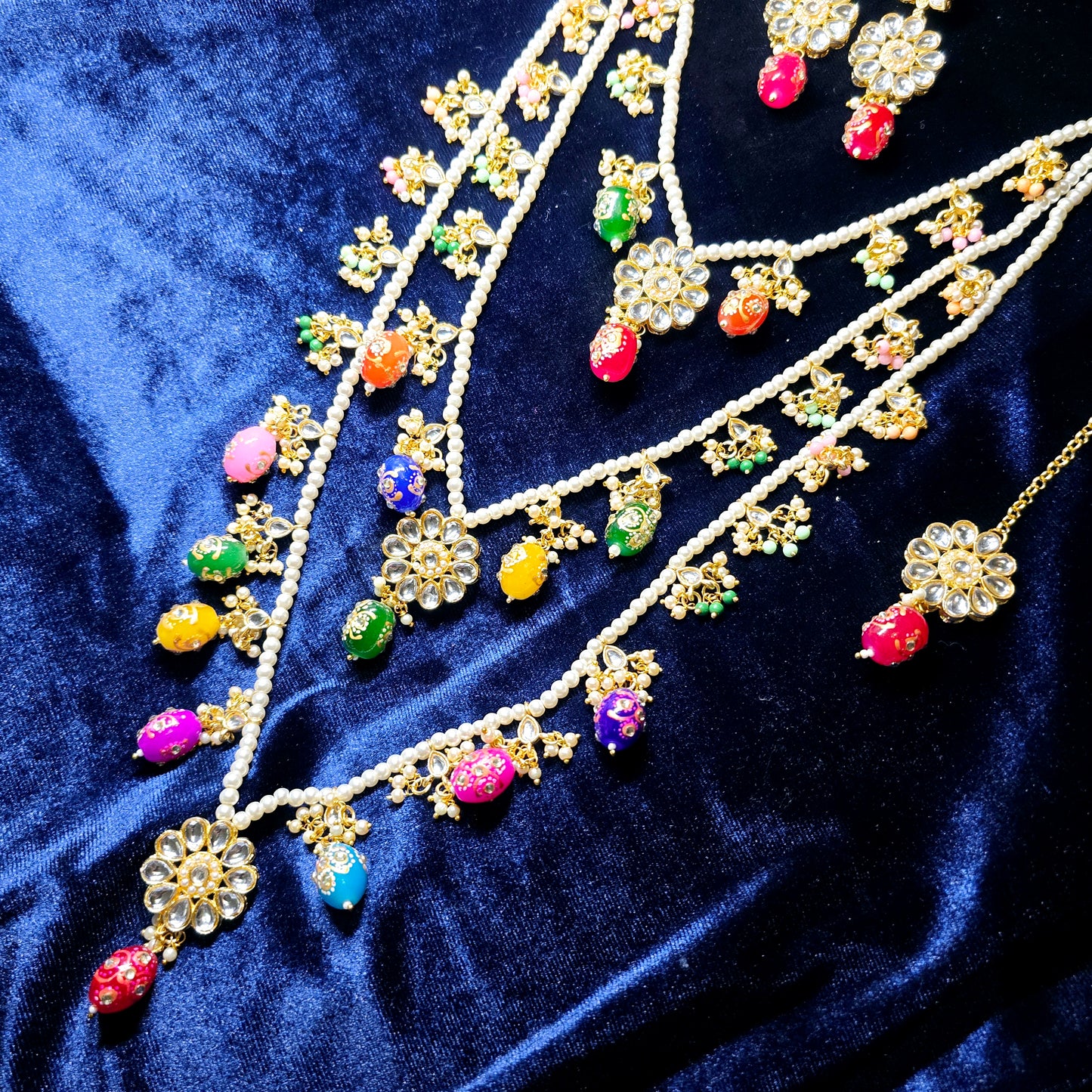Indian Nauratan Layered Jewellery Set