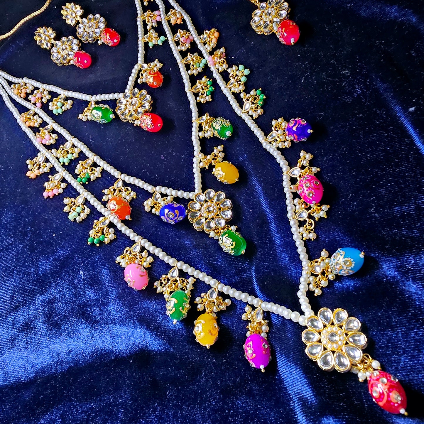 Indian Nauratan Layered Jewellery Set