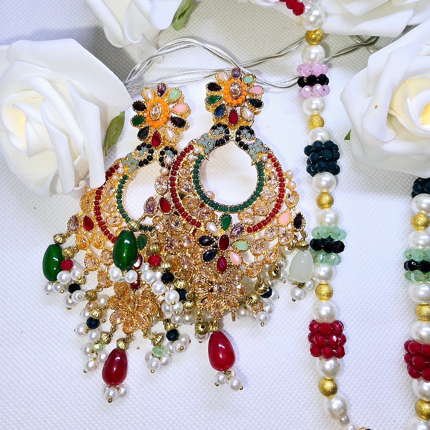Asian Indian Pendant Necklace Jewellery Set