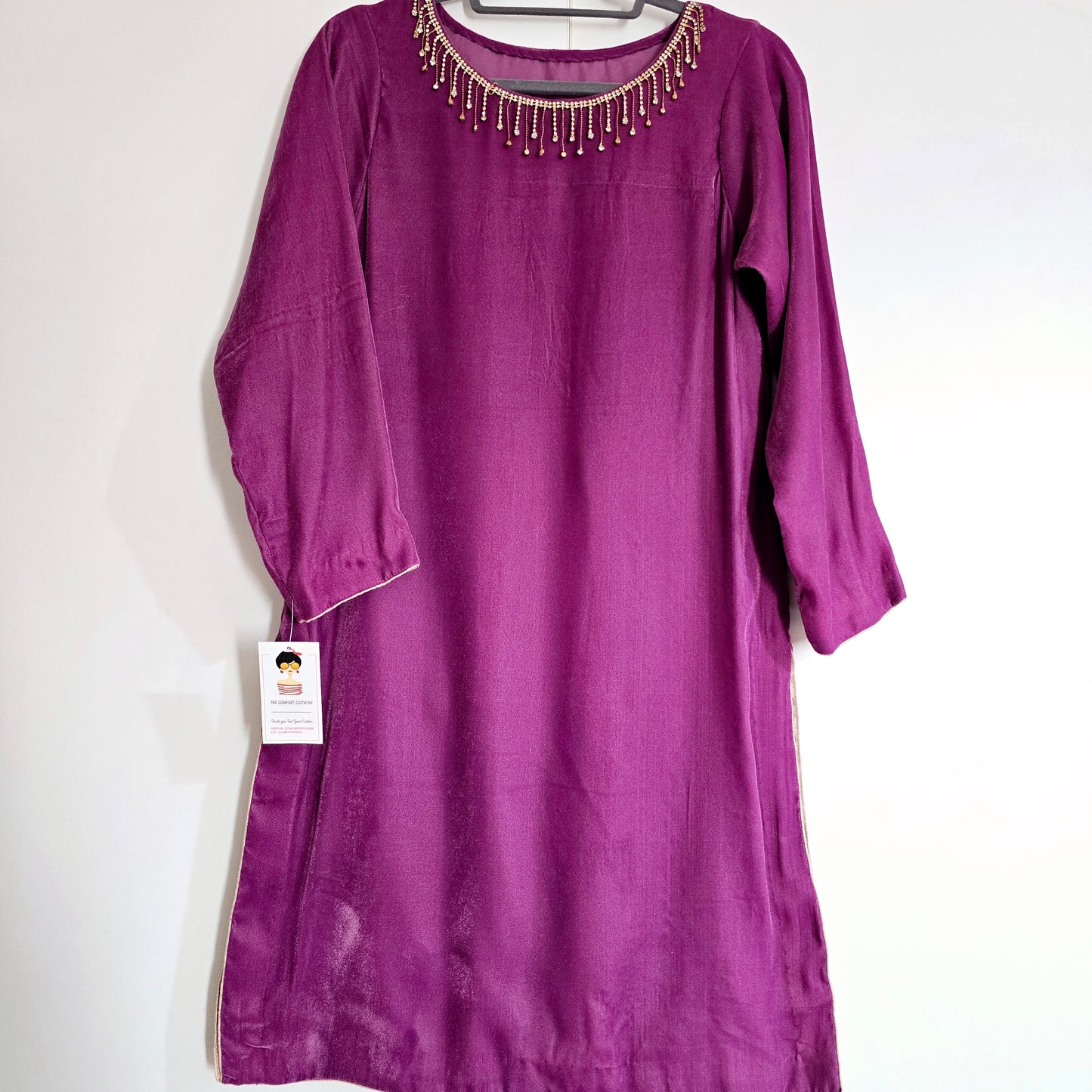 Eid Collection 2025 || Pink Plain Kurta for Women