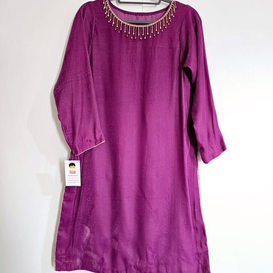 Eid Collection 2025 || Pink Plain Kurta for Women