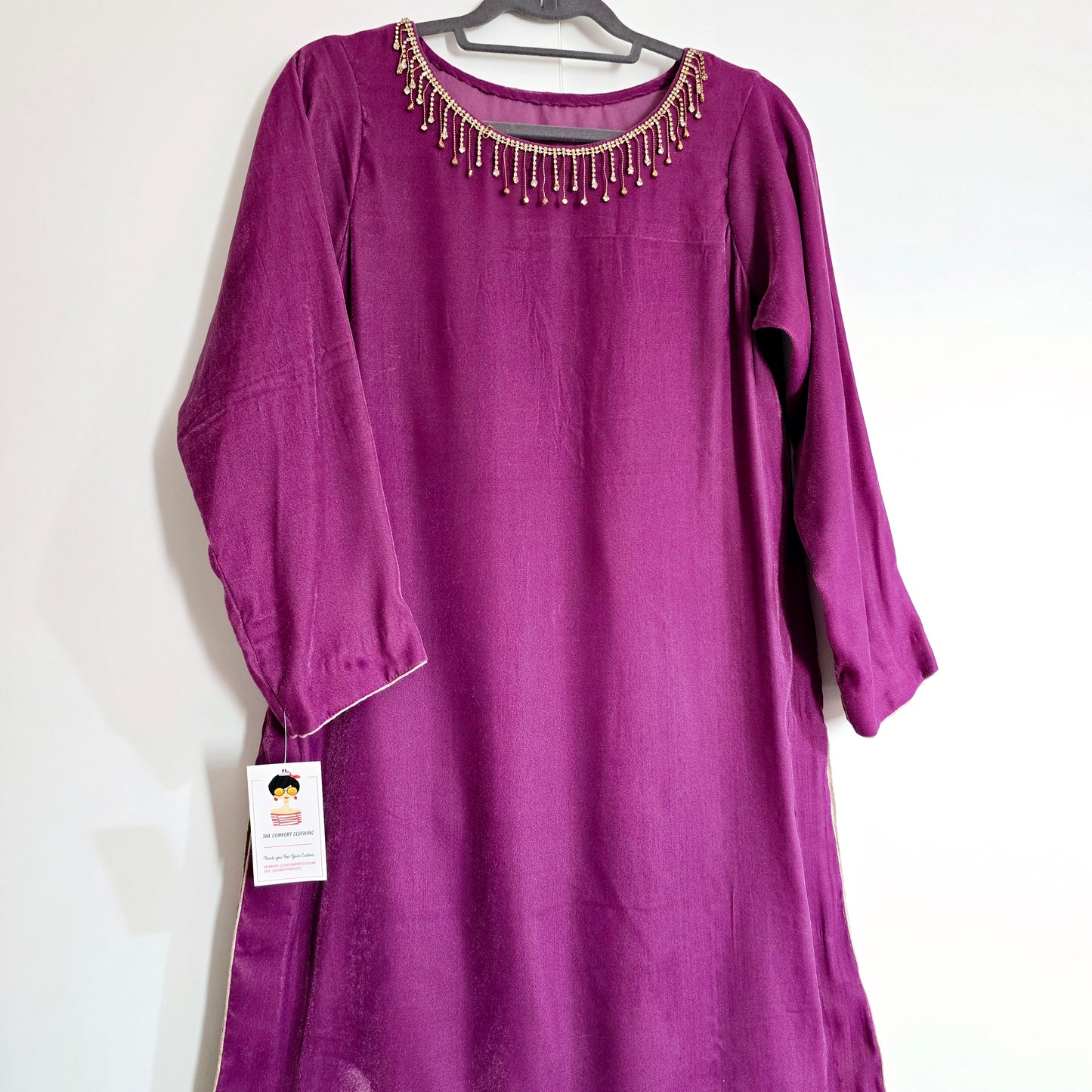 Eid Collection 2025 || Pink Plain Kurta for Women