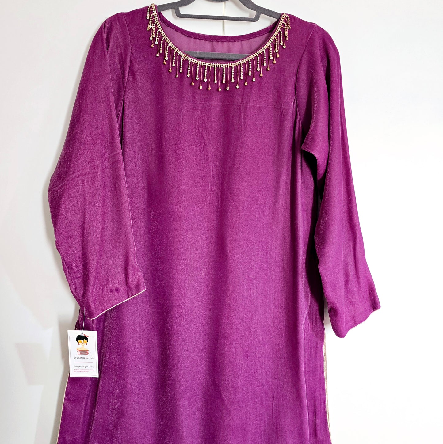 Eid Collection 2025 || Pink Plain Kurta for Women