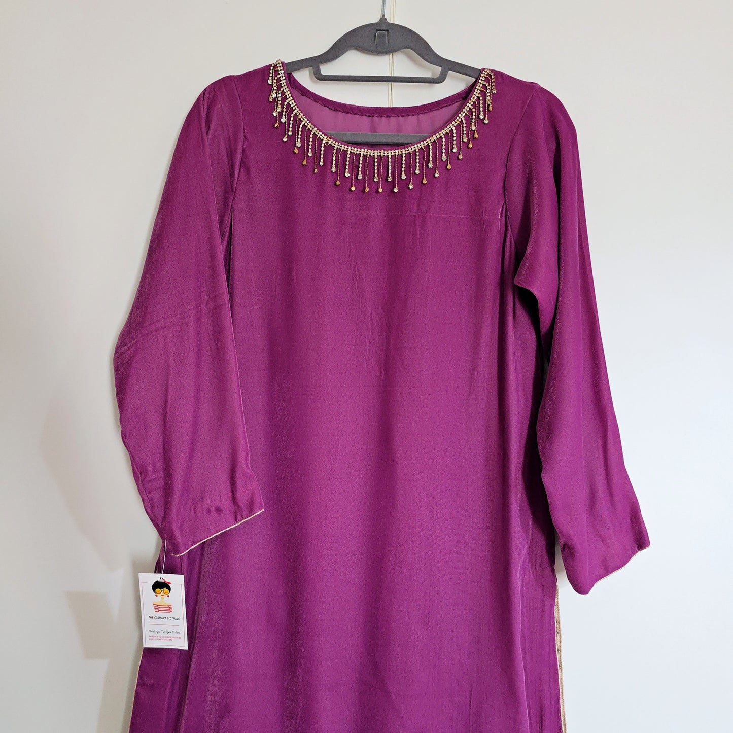 Eid Collection 2025 || Pink Plain Kurta for Women