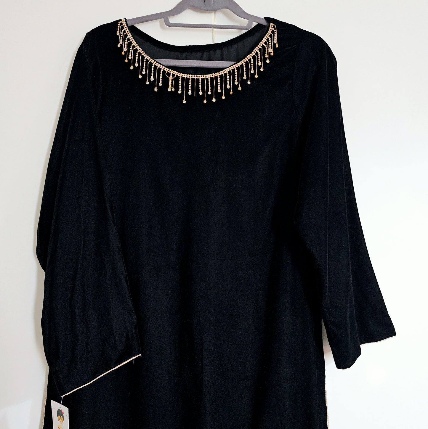 Eid Collection 2025 || Black Plain Kurta for Women