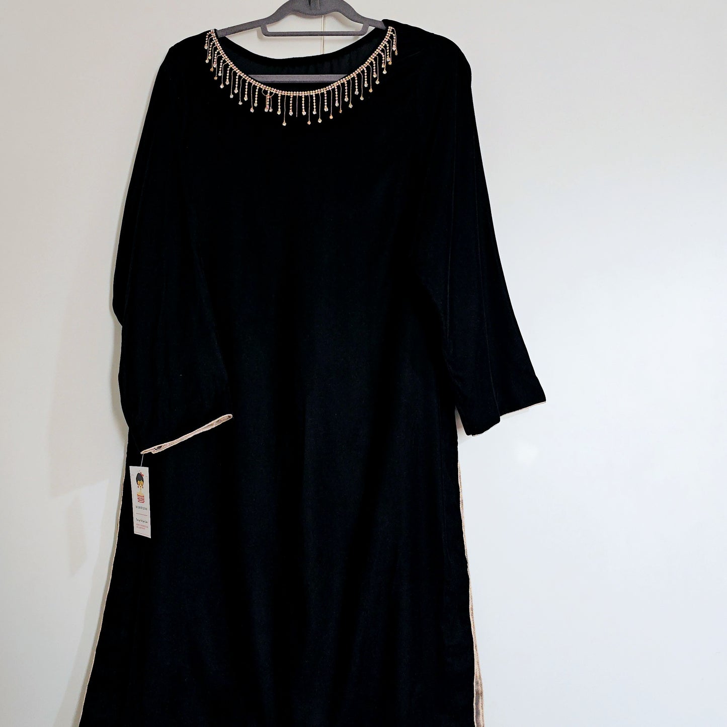 Eid Collection 2025 || Black Plain Kurta for Women
