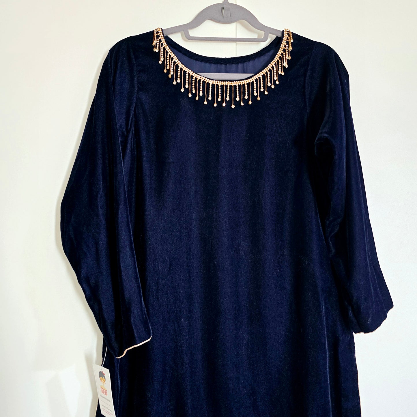 Eid Collection 2025 || Navy Blue Plain Kurta for Women