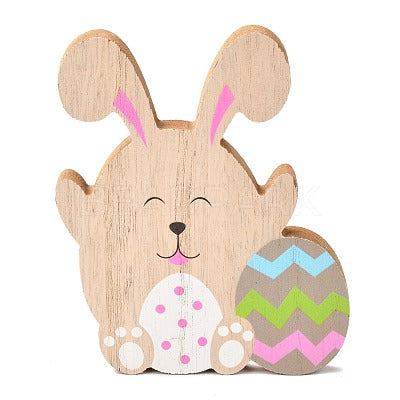 Easter Theme Natural Wood Display Decorations || Easter Spring Decoration, Easter Gift, Easter Table Decoration, Easter Sign Plaque