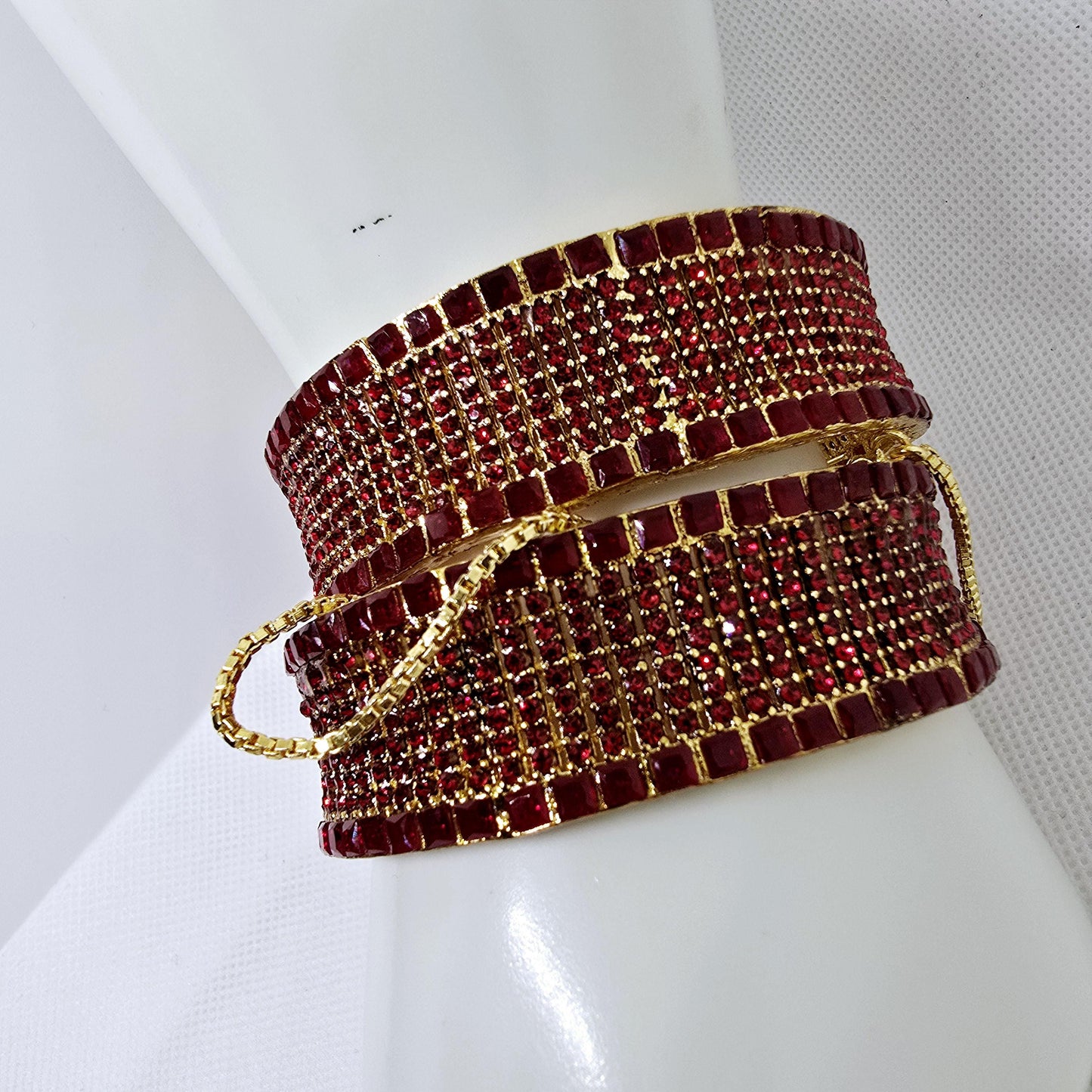 Old Style Kara Pair with Gold Base