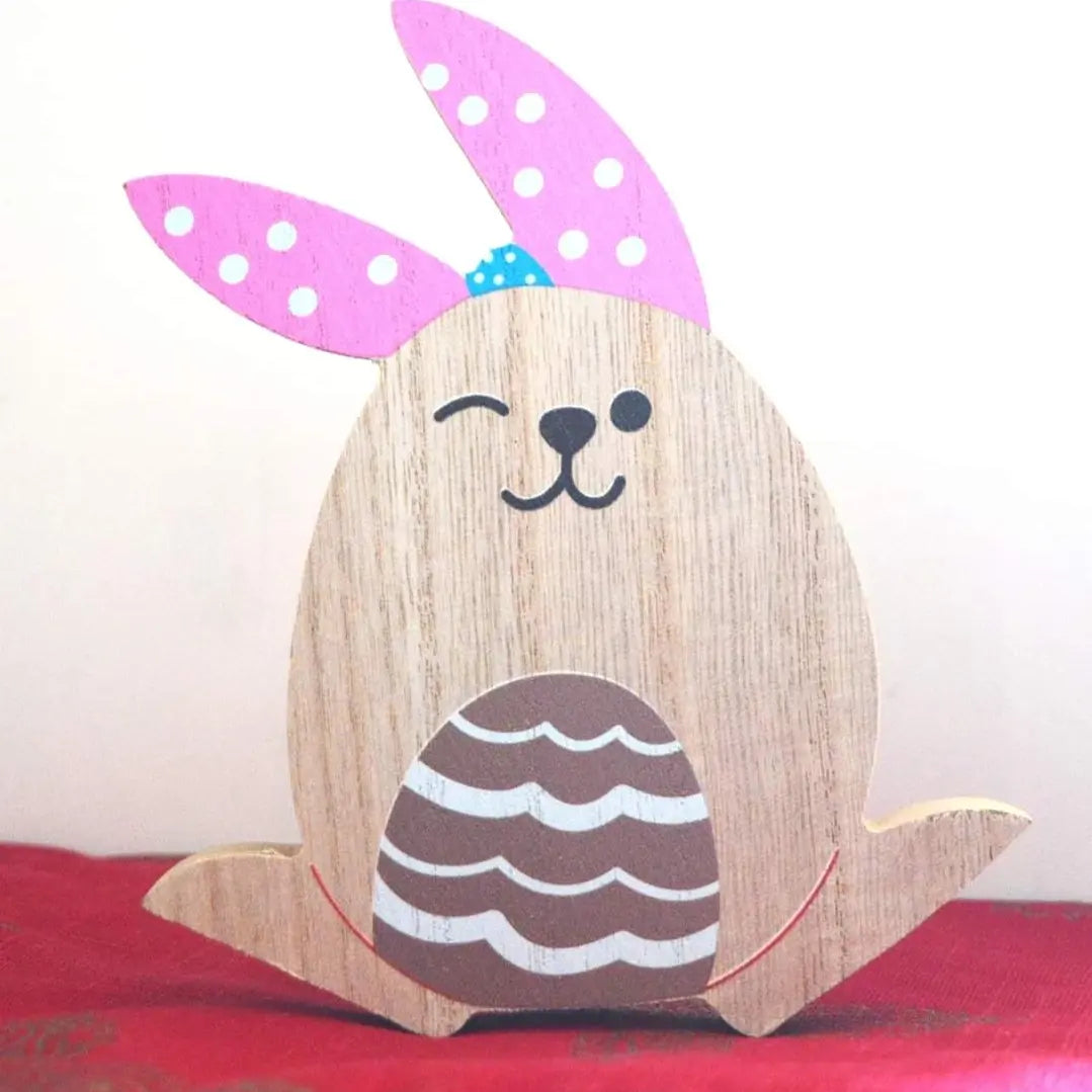 Easter Theme Natural Wood Display Decorations || Easter Spring Decoration, Easter Gift, Easter Table Decoration, Easter Sign Plaque