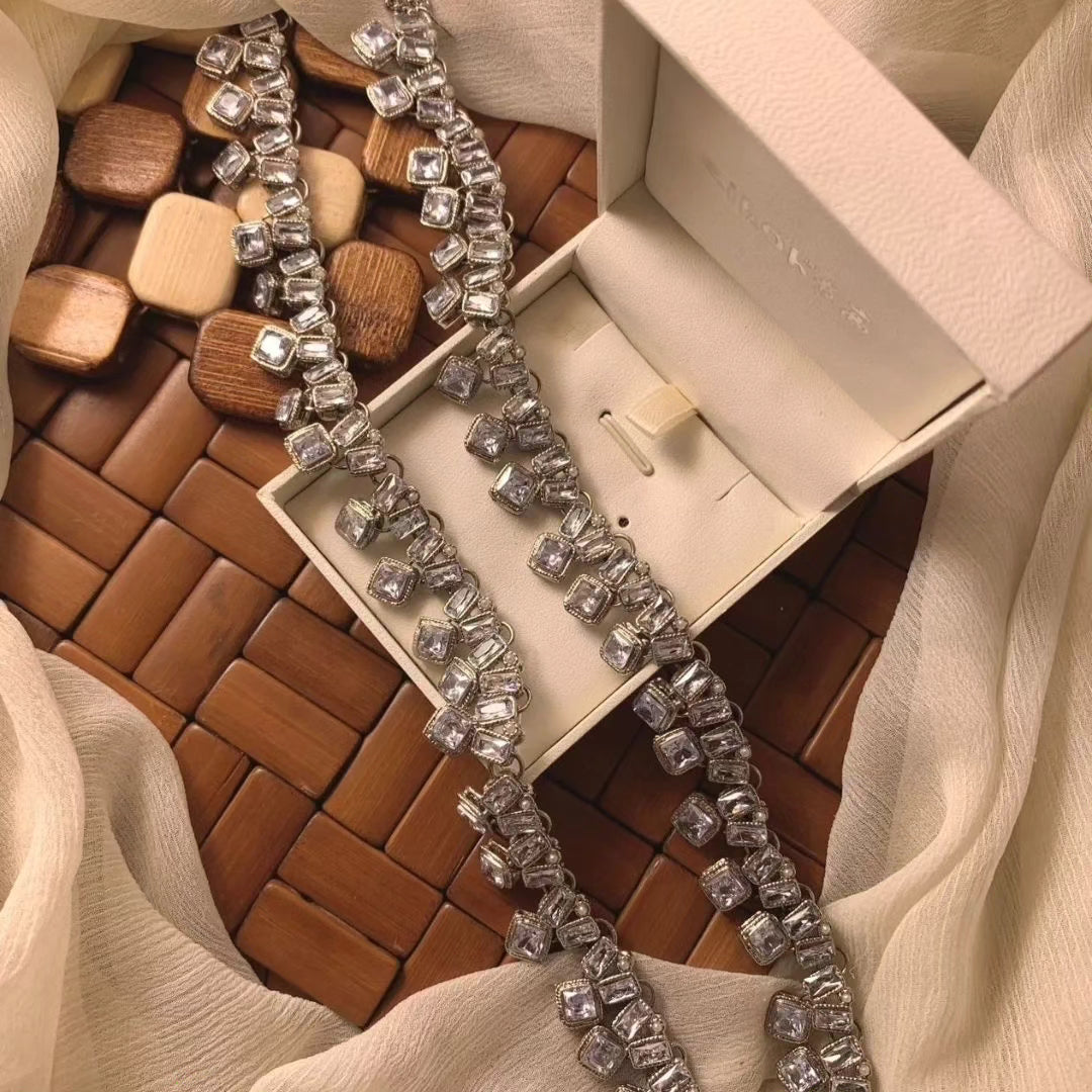 Pure Kundan Pazaib || Indian/ Pakistani/ Traditional Anklet Pair || Antique Gold Wedding Bridal Pazaib || Bollywood Jewelry, Ethnic Wear