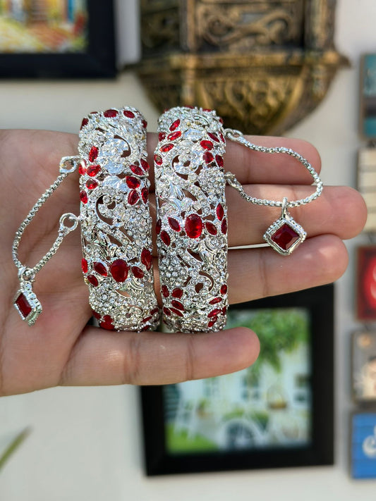 Indian Pakistani Gold Plated Nauratan Multi Kara Bangles