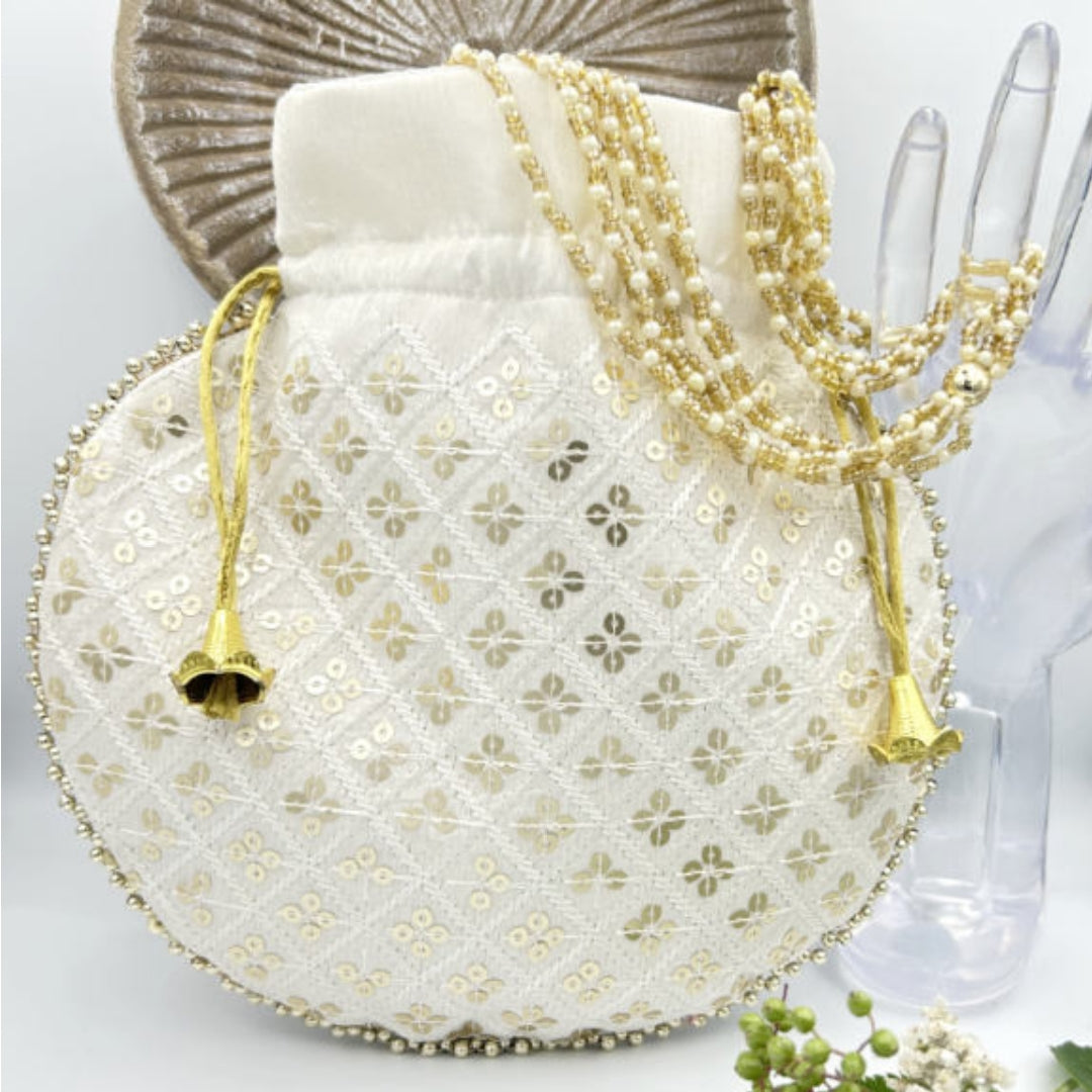 Traditional New Designer Embroidered Favour Bag Potli Bag  Handcrafted Purse Wed