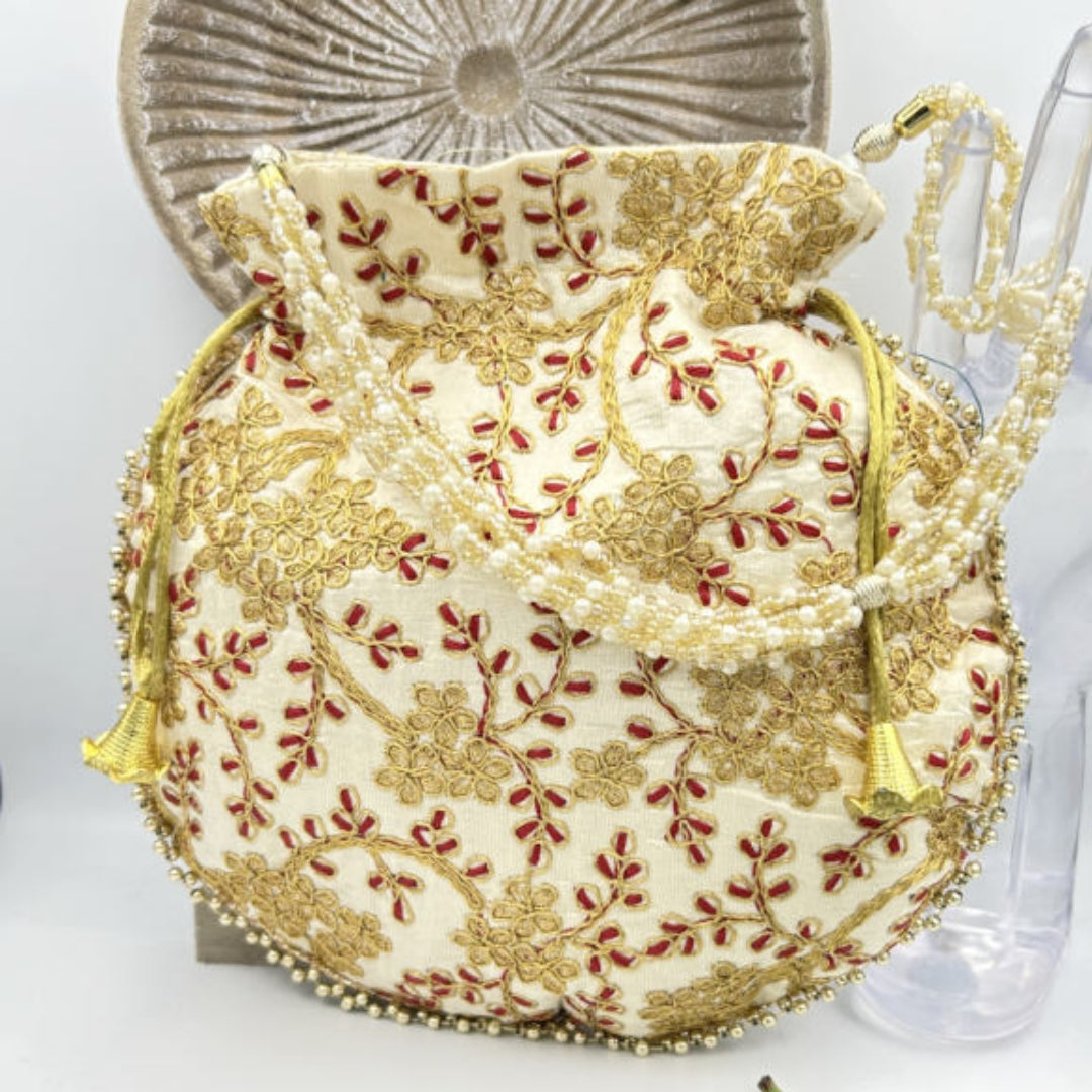 Traditional New Designer Embroidered Favour Bag Potli Bag. Handcrafted Purse Wedding Purse. Perfect Gift For Girl. Evening Bags