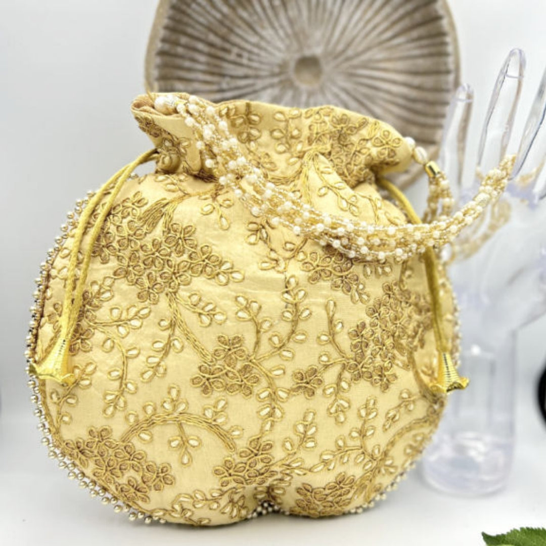 Traditional New Designer Embroidered Favour Bag Potli Bag. Handcrafted Purse Wedding Purse. Perfect Gift For Girl. Evening Bags