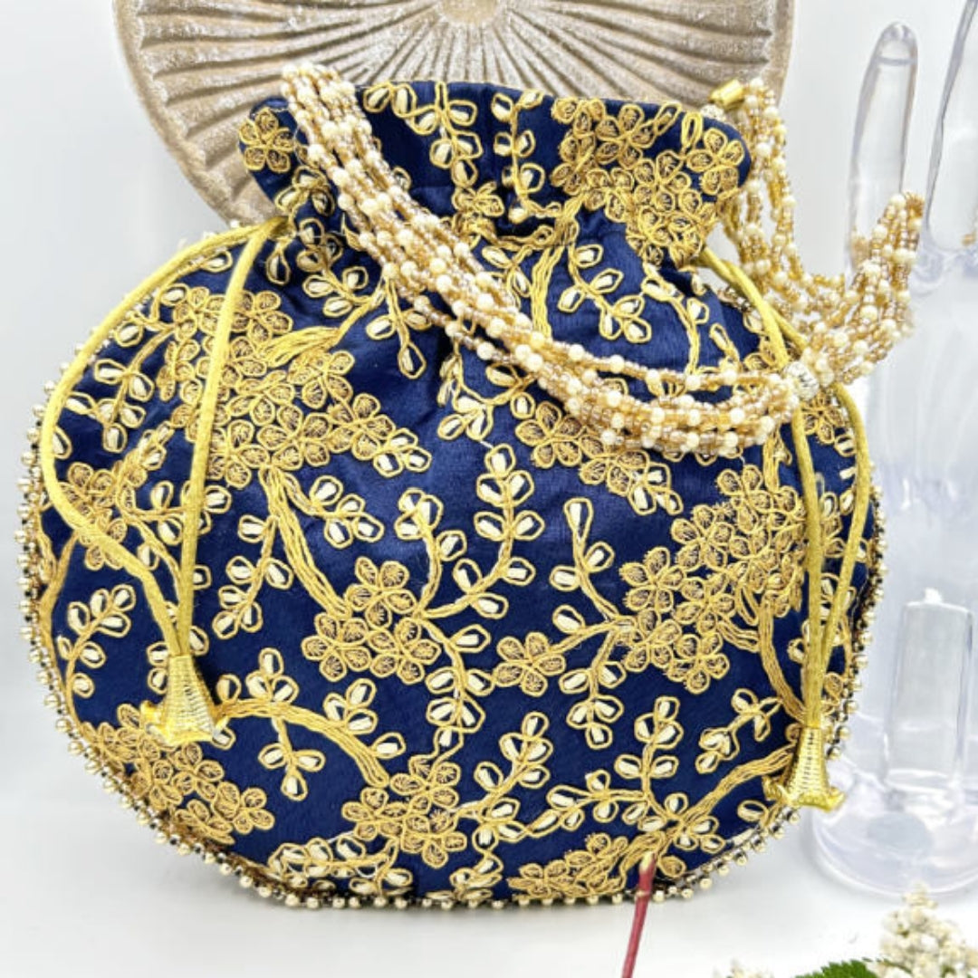 Traditional New Designer Embroidered Favour Bag Potli Bag. Handcrafted Purse Wedding Purse. Perfect Gift For Girl. Evening Bags