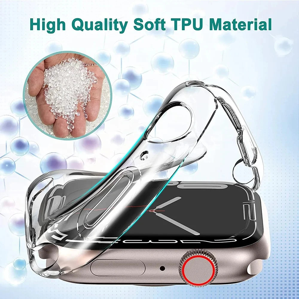 Screen Protector For Apple Watch Case 49mm 45mm 41mm 44mm 40mm Full