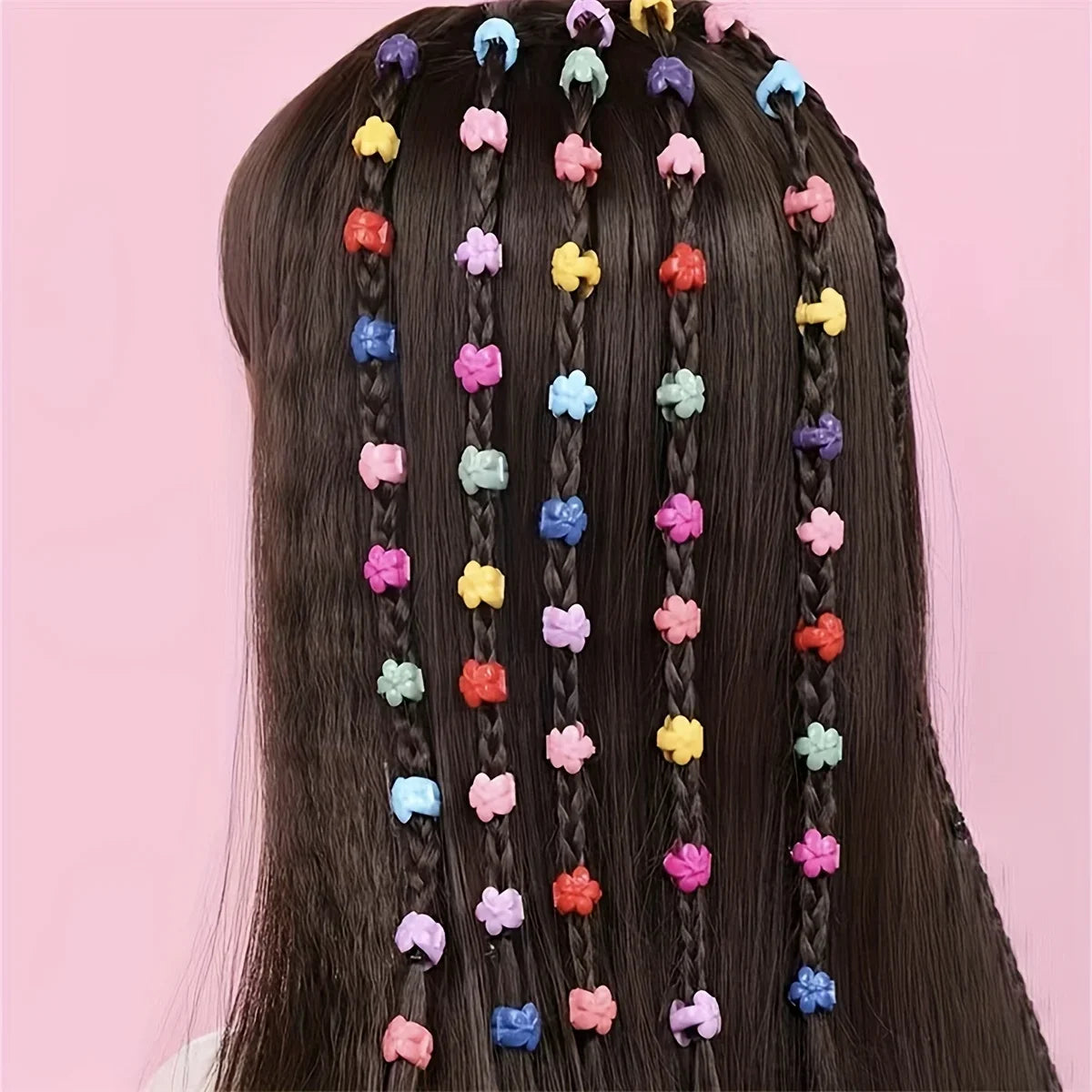 100pcs Small Clips Colorful Hair Clip For Hair Styling Braid Hair,