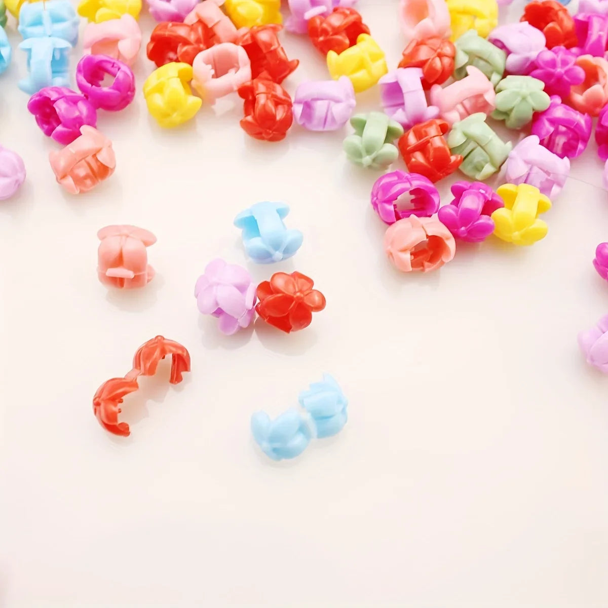 100pcs Small Clips Colorful Hair Clip For Hair Styling Braid Hair,