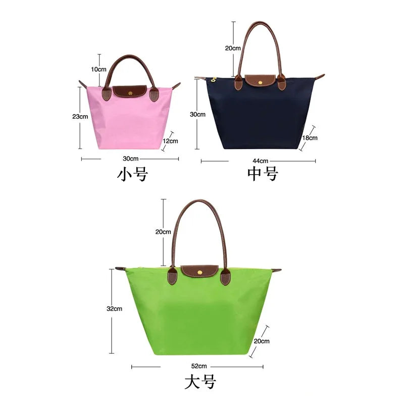 Nylon Dumpling Making Women's Shoulder Handbag Large Capacity