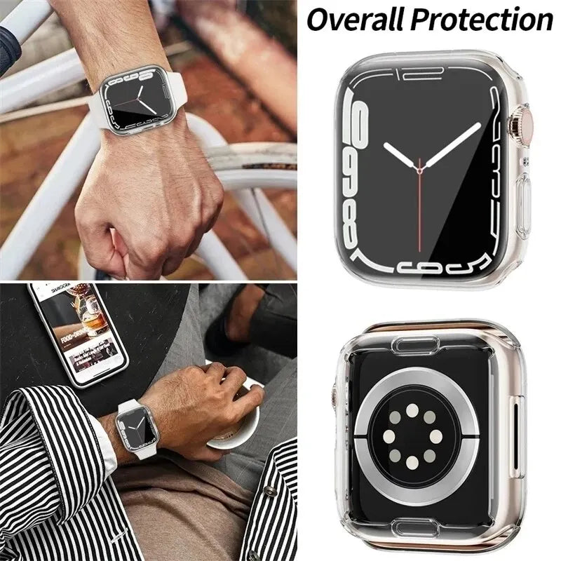 Screen Protector For Apple Watch Case 49mm 45mm 41mm 44mm 40mm Full