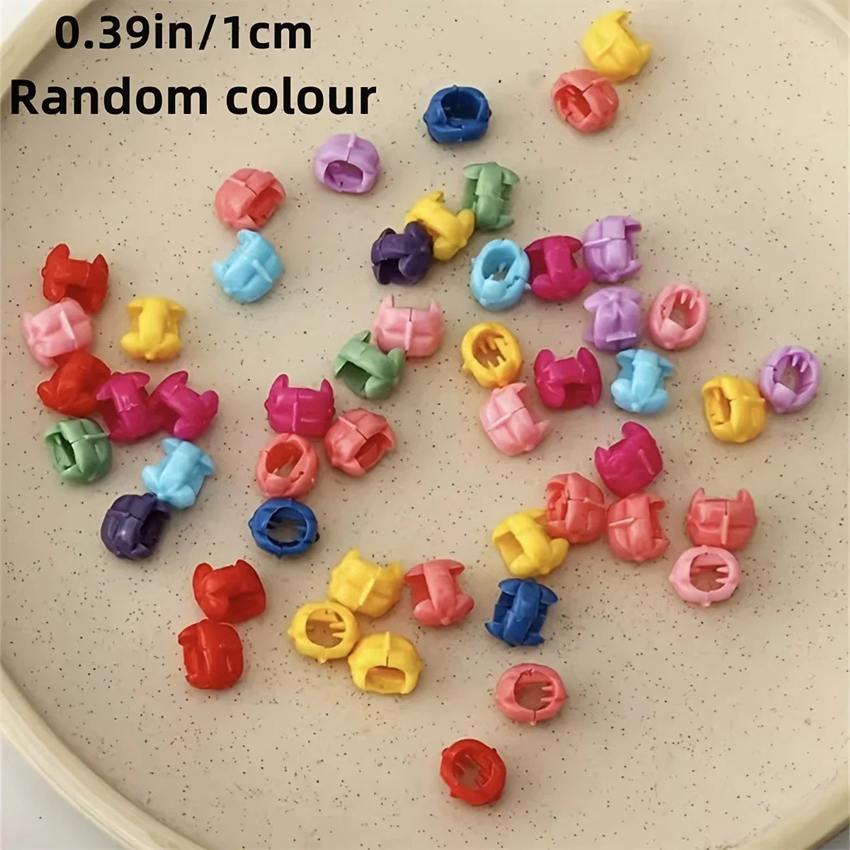 100pcs Small Clips Colorful Hair Clip For Hair Styling Braid Hair,