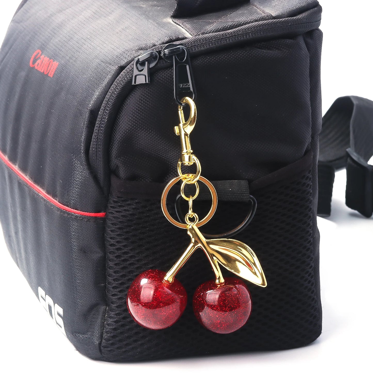 Red Cherry Bag Charm Keychain Exquisite Elegant Small Fresh Cherry Y2K