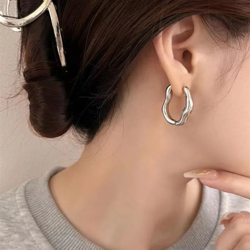 Irregular Geometric Earrings for Women's New Trendy and Personalized