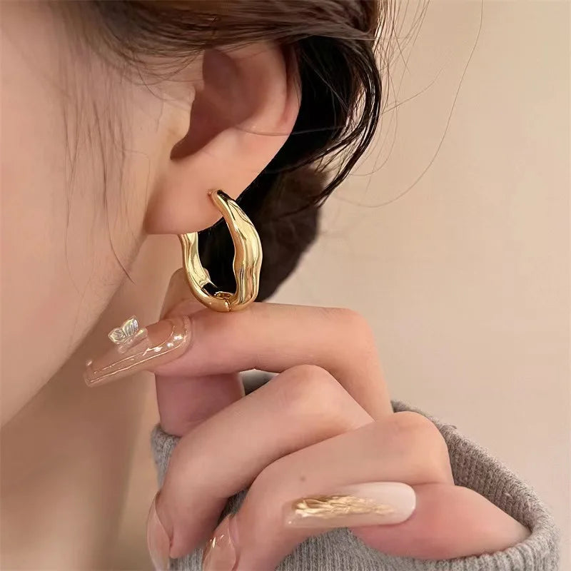 Irregular Geometric Earrings for Women's New Trendy and Personalized