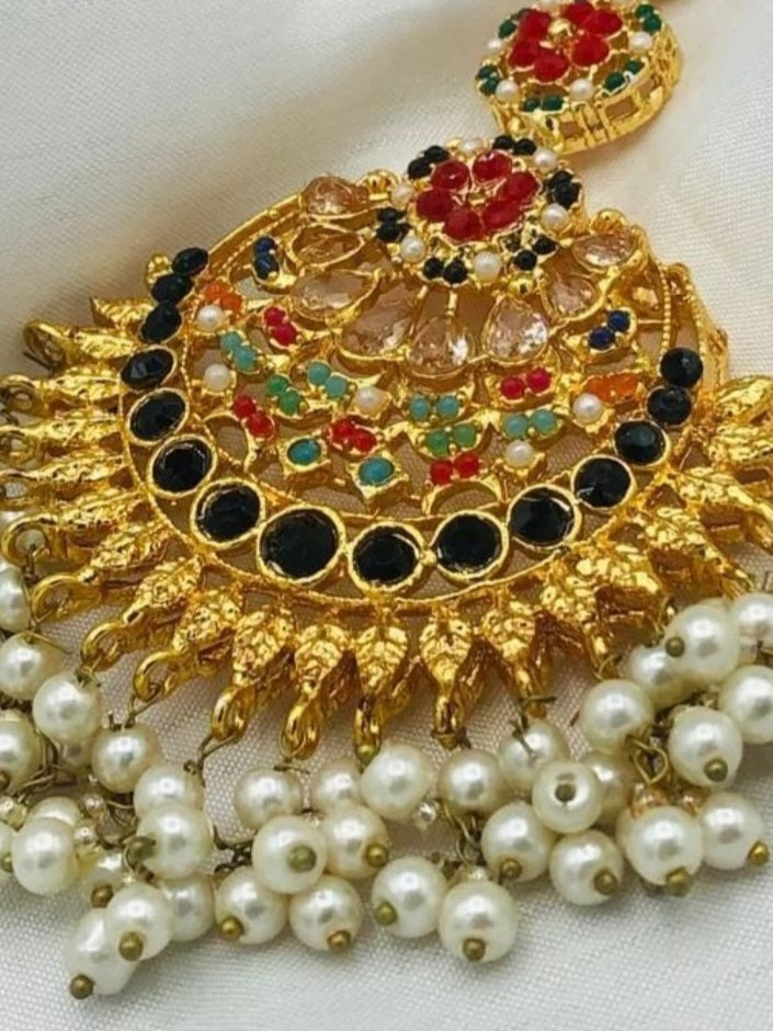 Bindiya Tika Matha Pati Head Piece Hair Jewelry/ Indian Pakistani Bridal Shaadi Jewelry / Sabyasachi Inspired