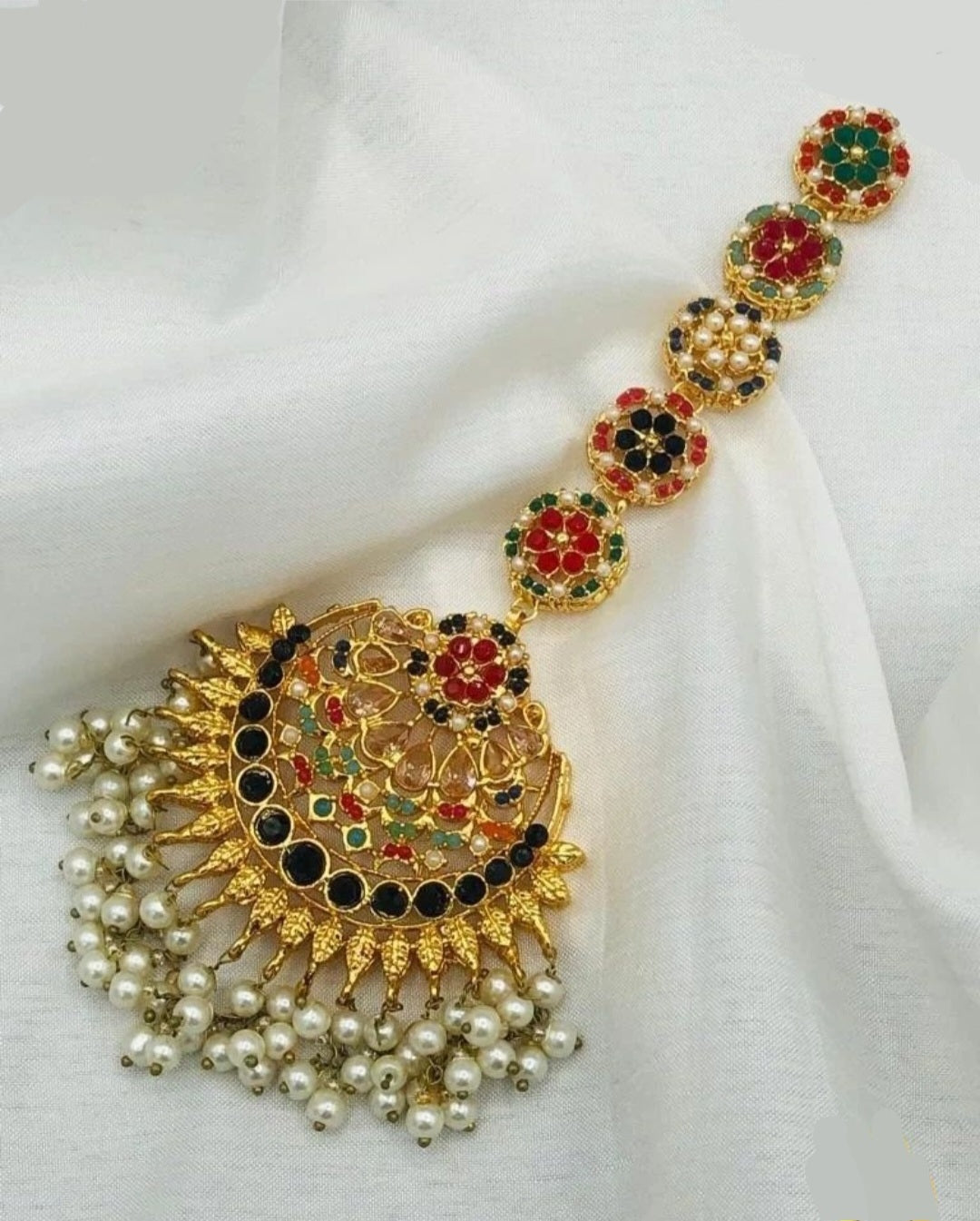 Bindiya Tika Matha Pati Head Piece Hair Jewelry/ Indian Pakistani Bridal Shaadi Jewelry / Sabyasachi Inspired