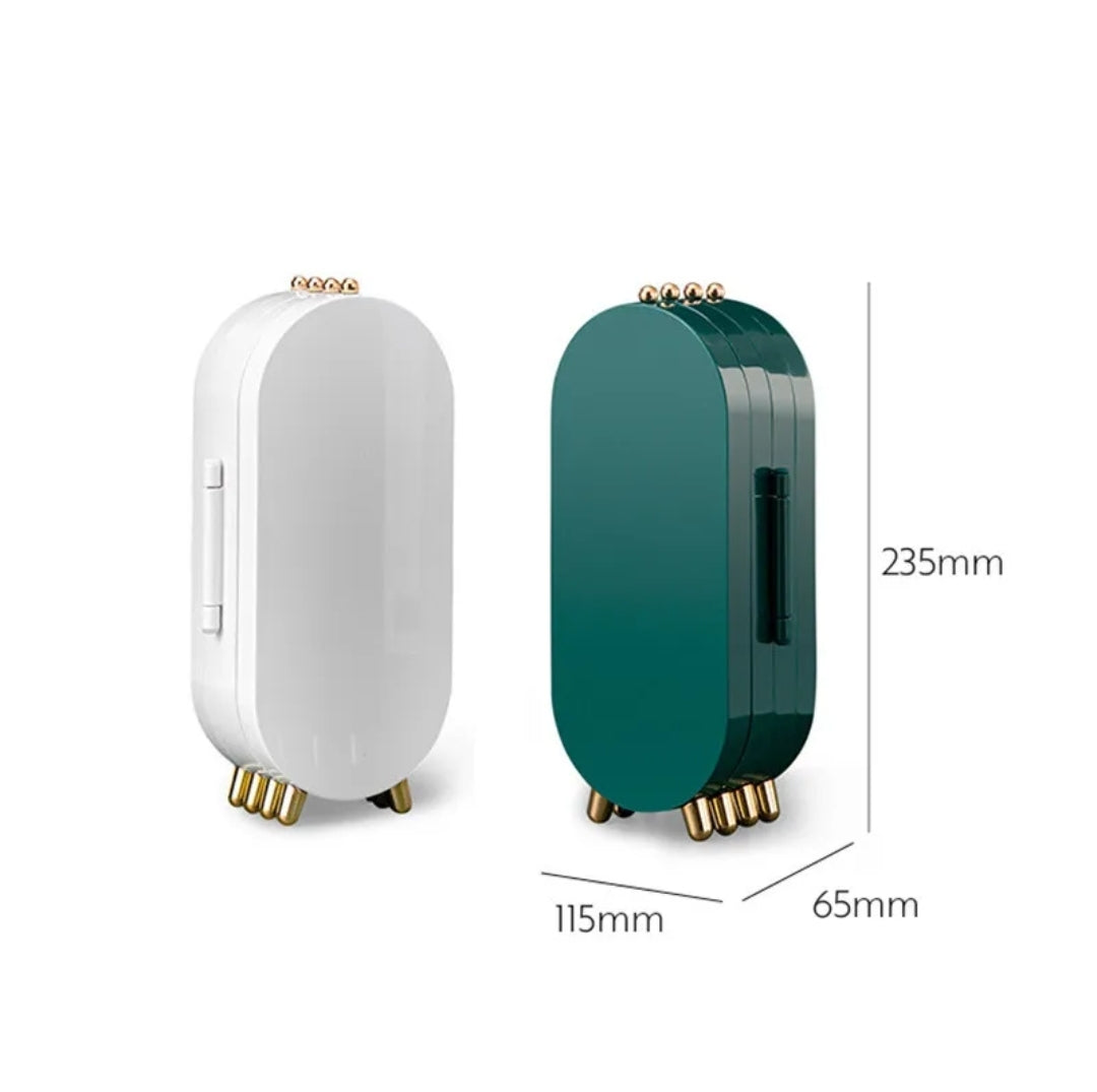 Folding Earring Necklace Display Holder Stand Jewellery Organiser Storage Box