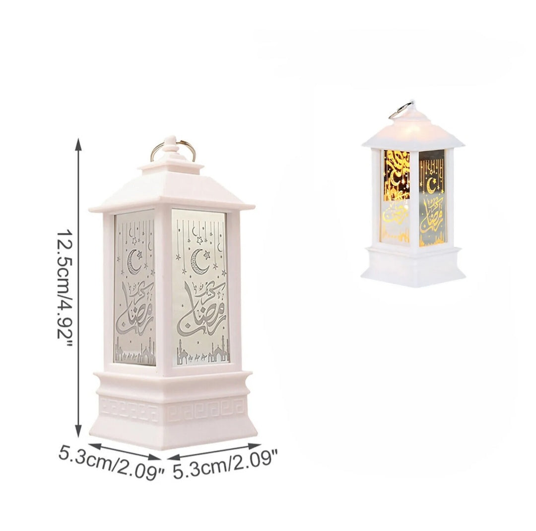 Ramadan Lantern Lamp Eid Mubarak LED Light Muslim Ornament Party Hanging Decor
