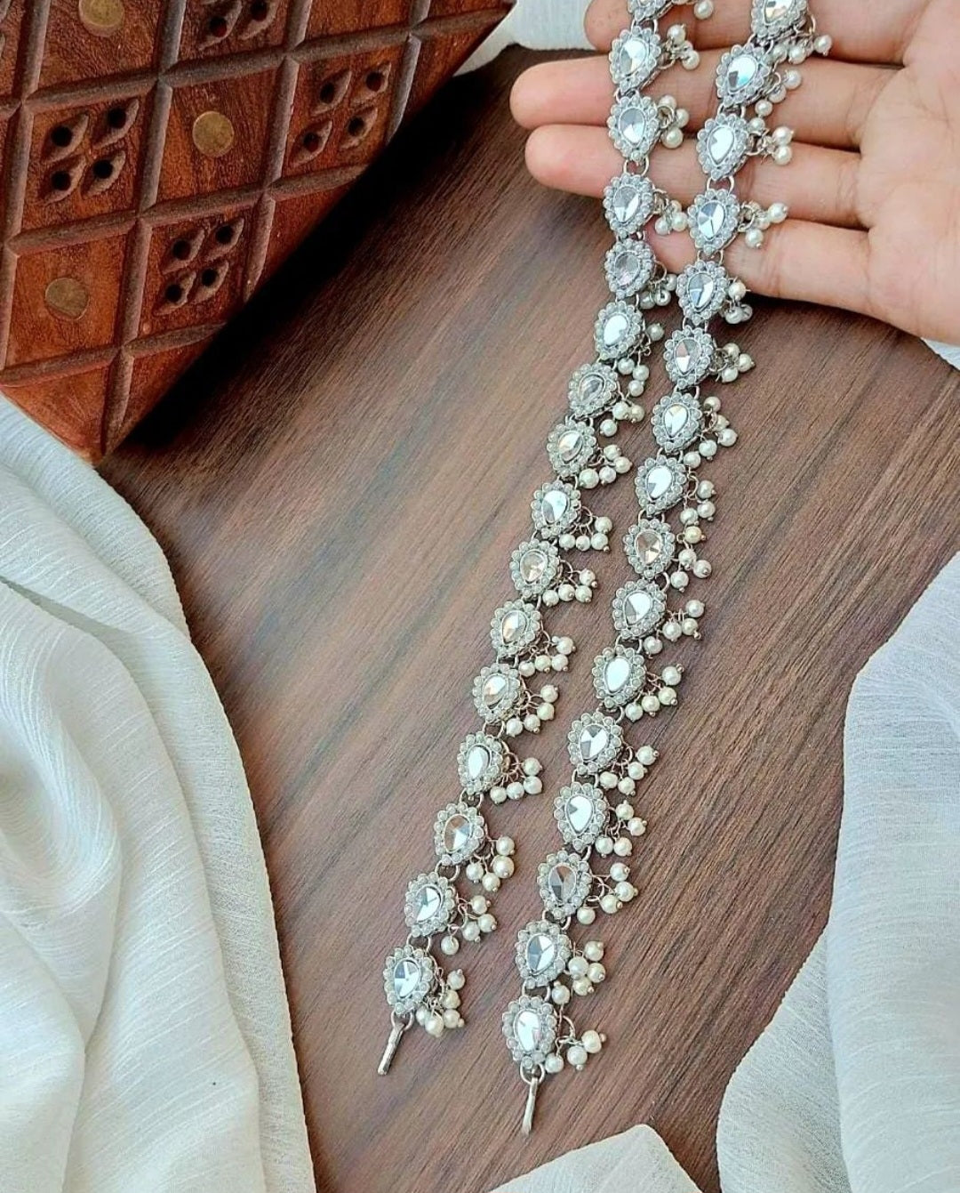 Pure Kundan Pazaib || Indian/ Pakistani/ Traditional Anklet Pair || Antique Gold Wedding Bridal Pazaib || Bollywood Jewelry, Ethnic Wear