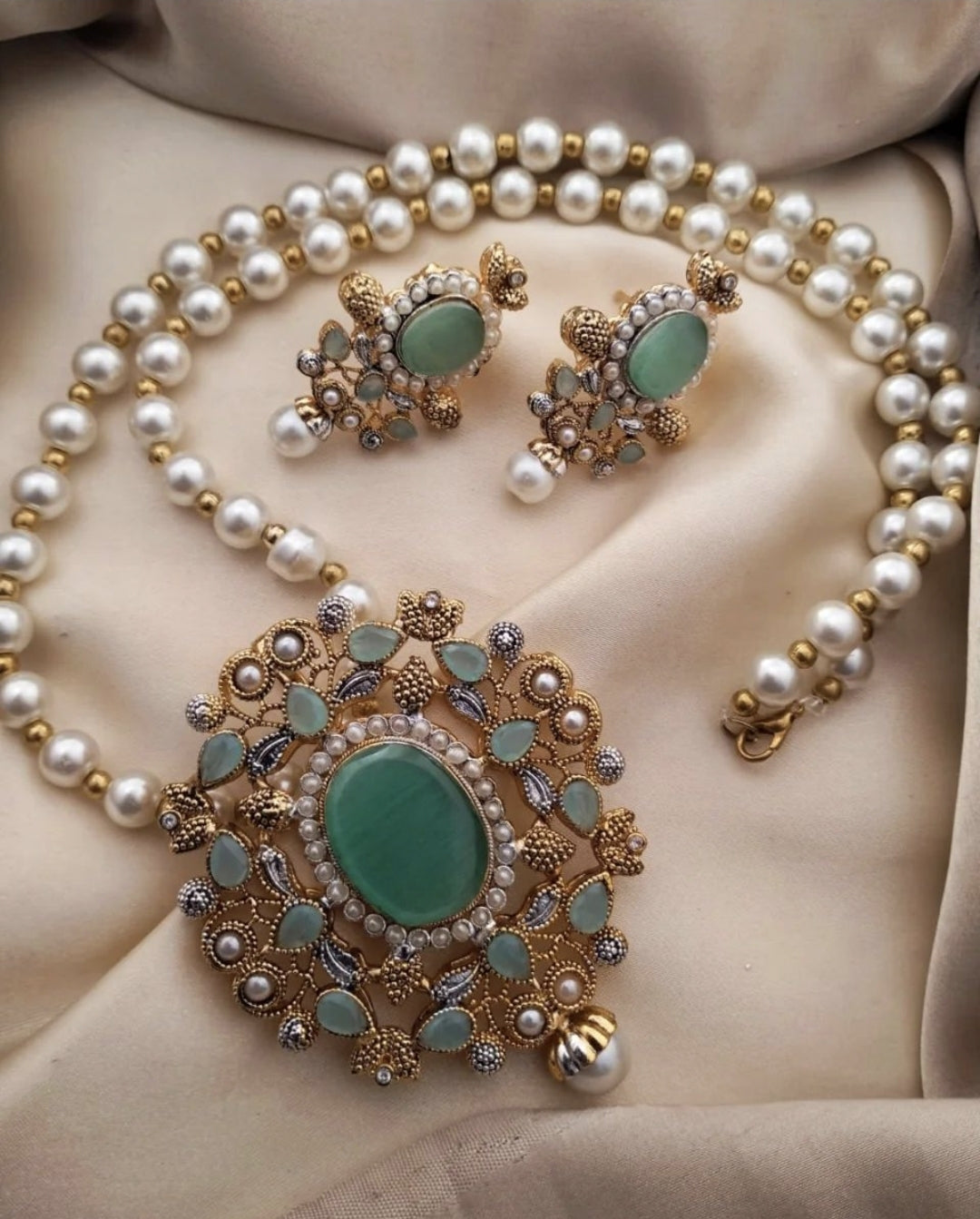 Gold Plated Rajbari Maala Set