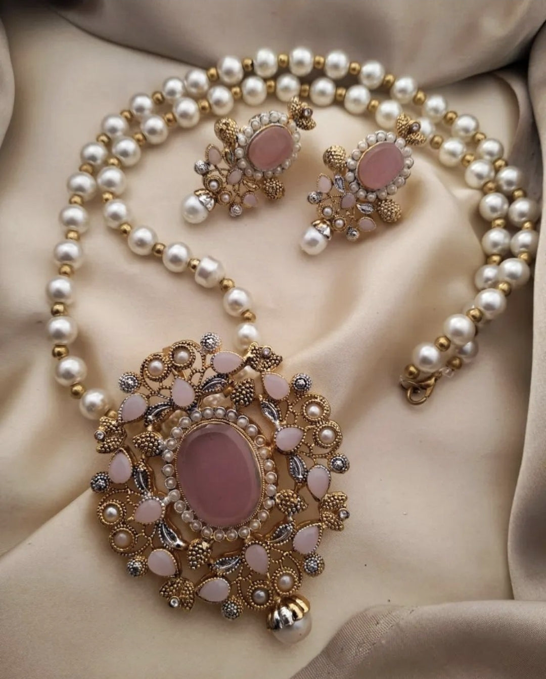 Gold Plated Rajbari Maala Set