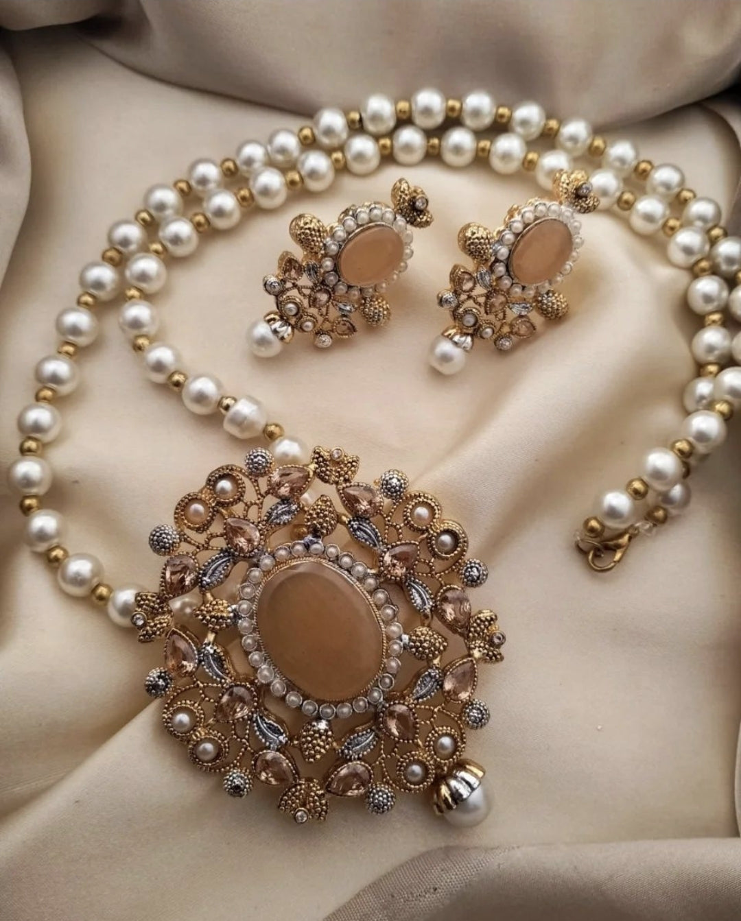 Gold Plated Rajbari Maala Set