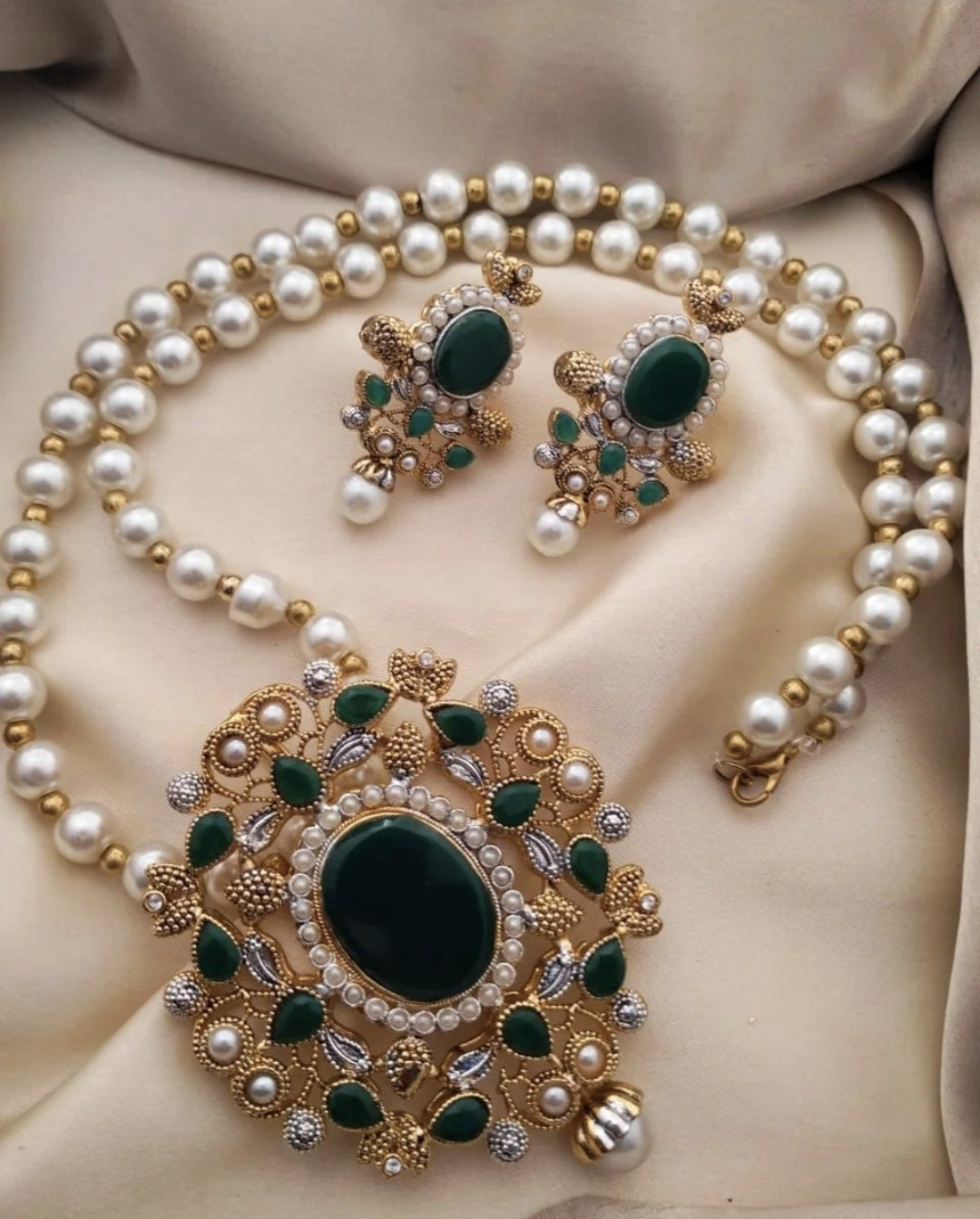 Gold Plated Rajbari Maala Set