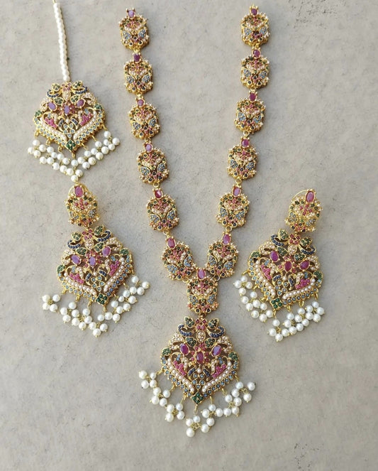 Gold Plated Rajbari Maala Set