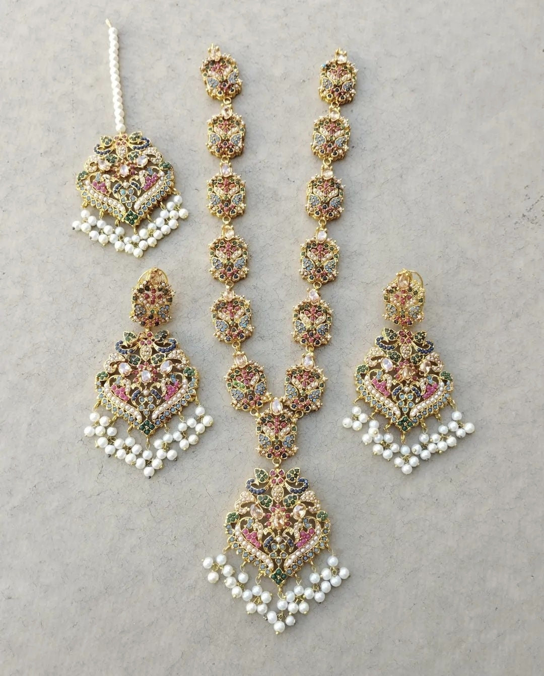 Gold Plated Rajbari Maala Set